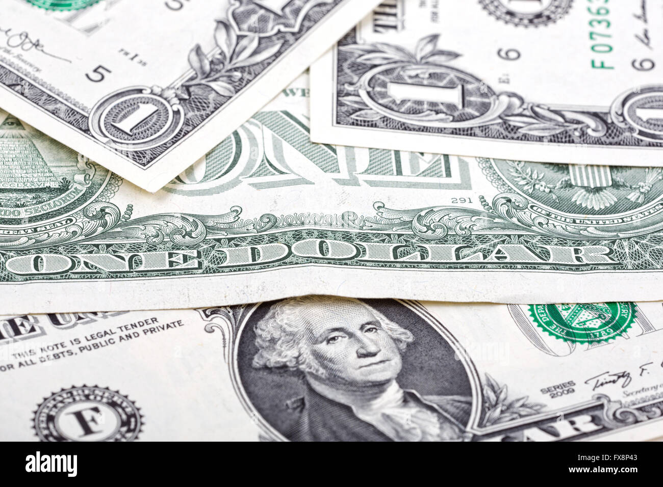 Dollari americani, uno sfondo Foto Stock