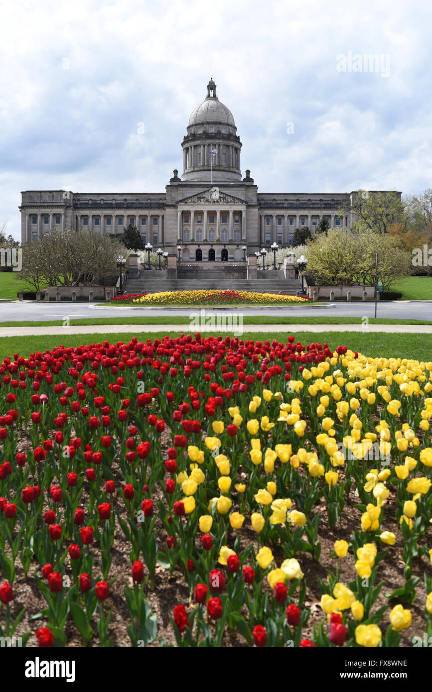 Stato USA Kentucky Francoforte KY Capitol Building esterno giorno governo commonwealth Foto Stock