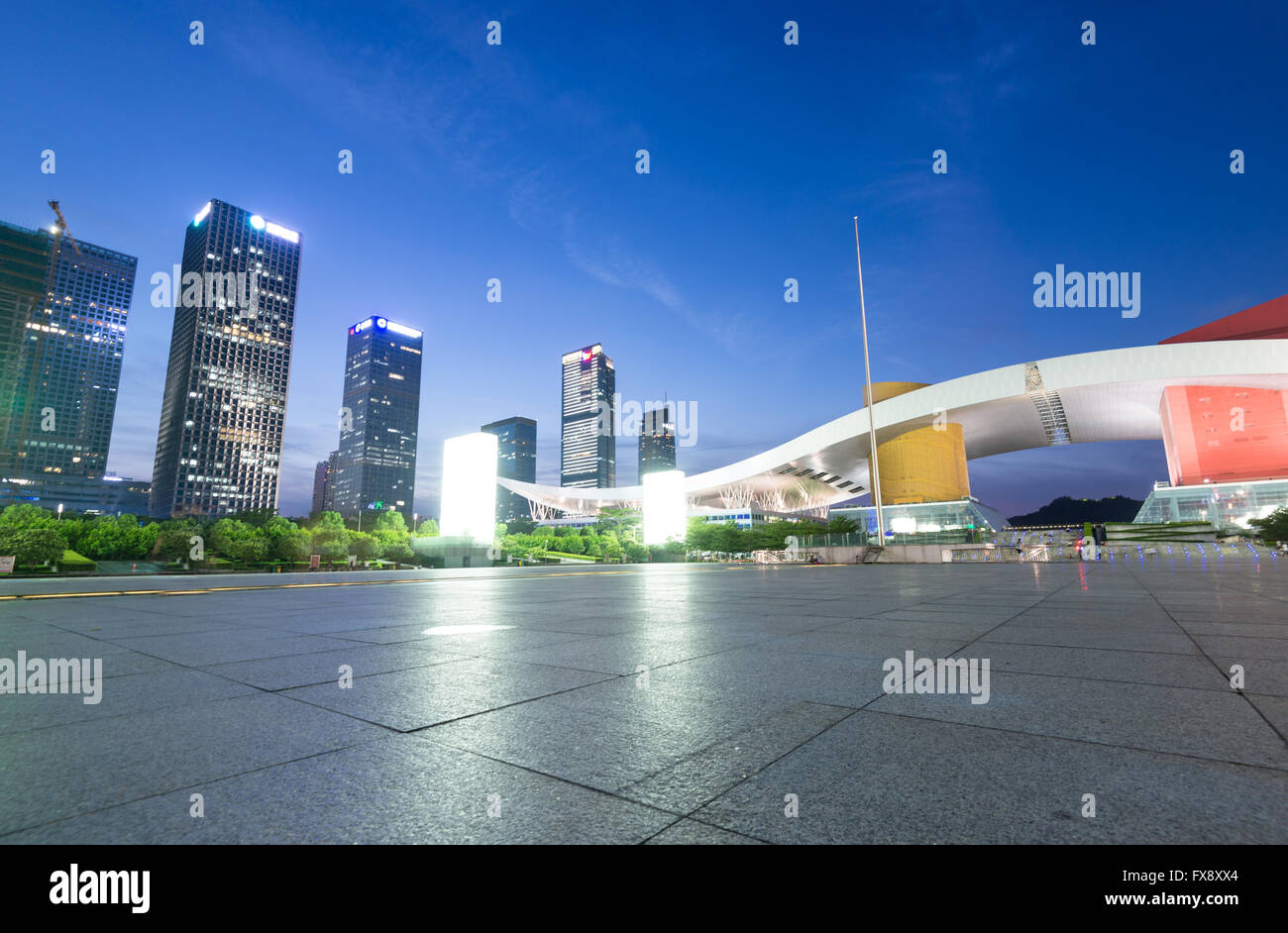 Centro civile square di Shenzhen Foto Stock