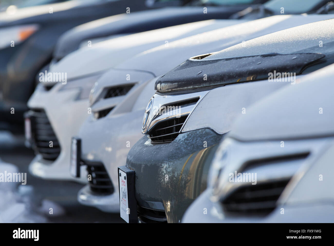 Toyota concessionaria auto a Kingston, Ont., giovedì 7 gennaio 2016. Foto Stock