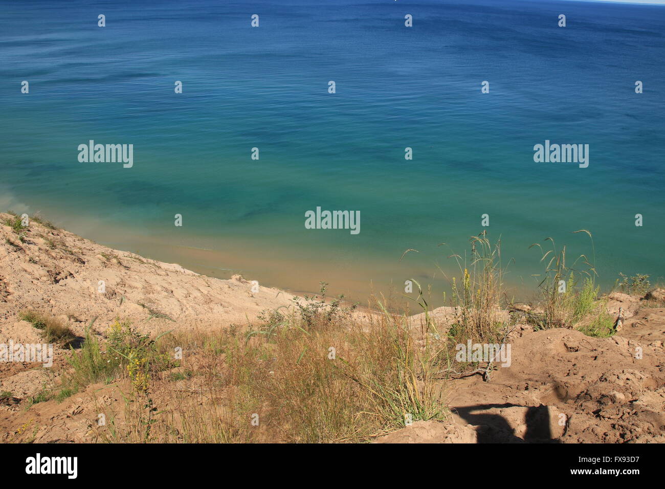 Enormi dune di sabbia di Pictured Rocks National Lakeshore, sul lago Superiore, Michigan, Stati Uniti d'America Foto Stock