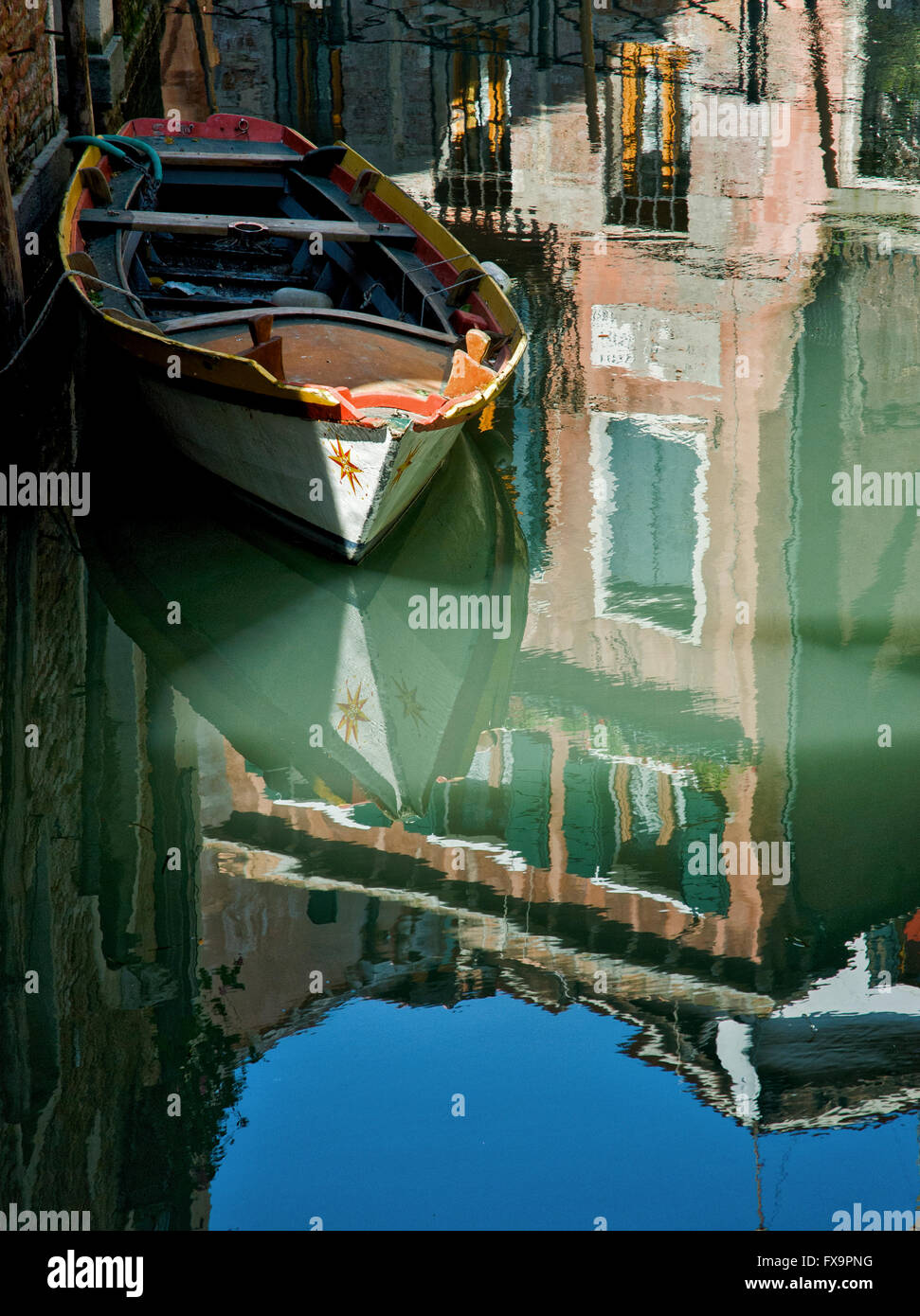 Riflessi di Venezia, Italia Foto Stock