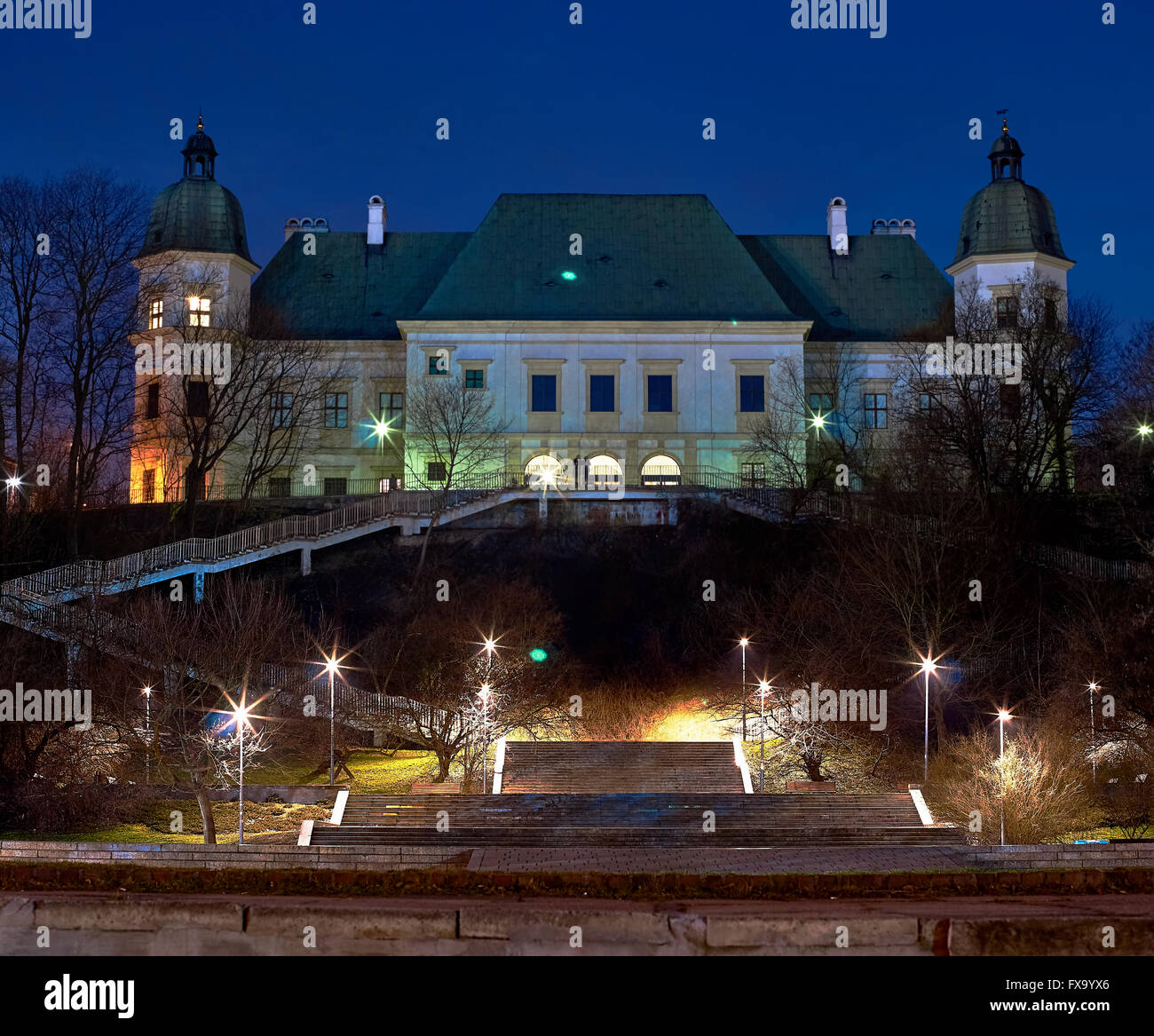 Castello Ujazdowski in marzo, Varsavia, Polonia Foto Stock