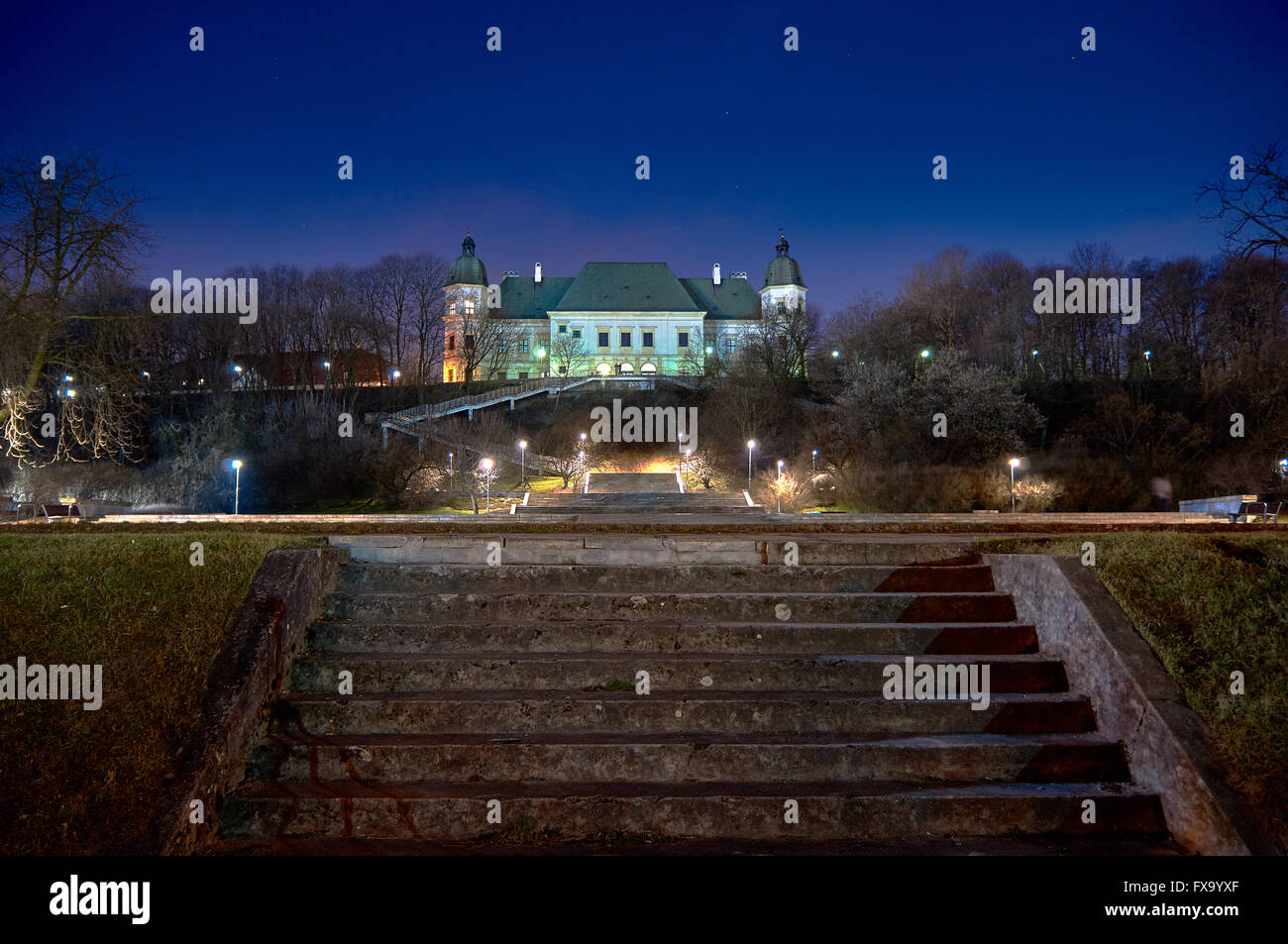 Castello Ujazdowski in marzo, Varsavia, Polonia Foto Stock