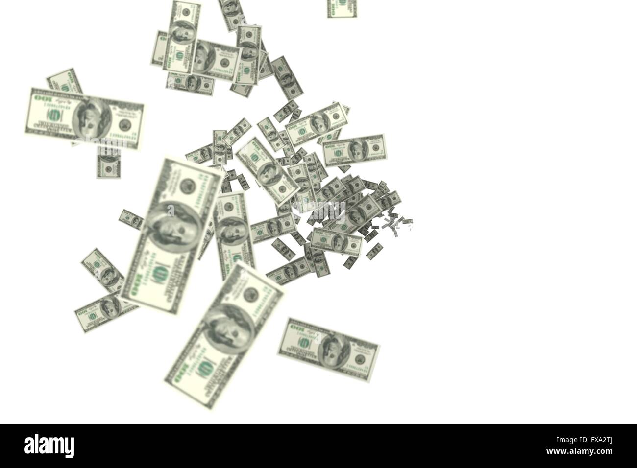 Immagine digitale della carta moneta Foto Stock