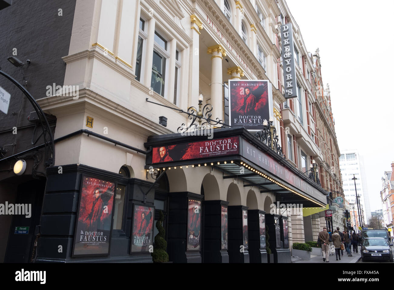 La facciata esterna del Duca di York Theatre, Londra Foto Stock