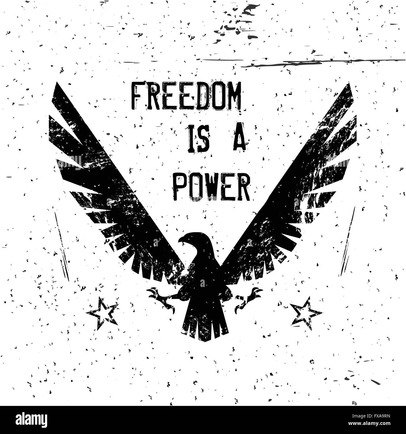 Poster di Eagle Illustrazione Vettoriale