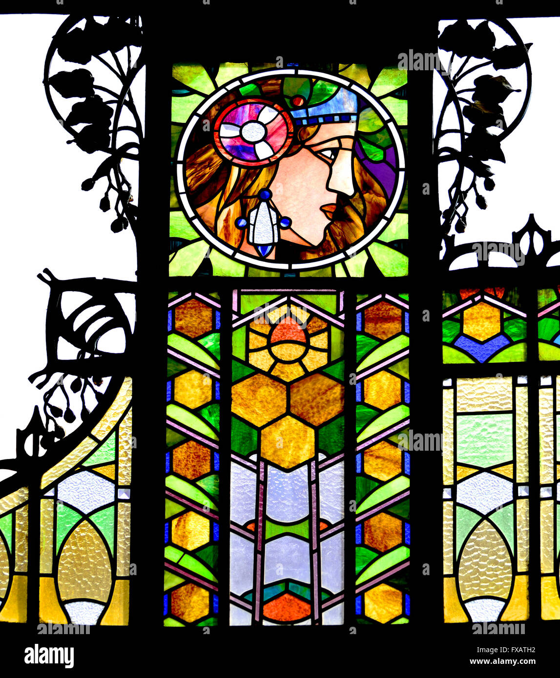 Praga, Repubblica Ceca. Obecni dum / Casa Municipale (1912 - Rinnovato degli anni novanta) edificio art nouveau, Namesti republiky (Sost. Sq) Foto Stock