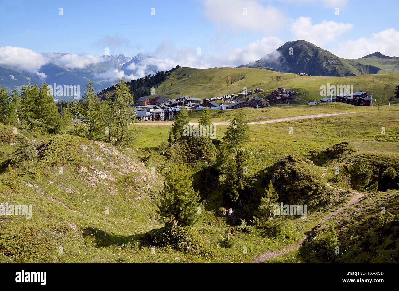 La Plagne in Francia Foto Stock