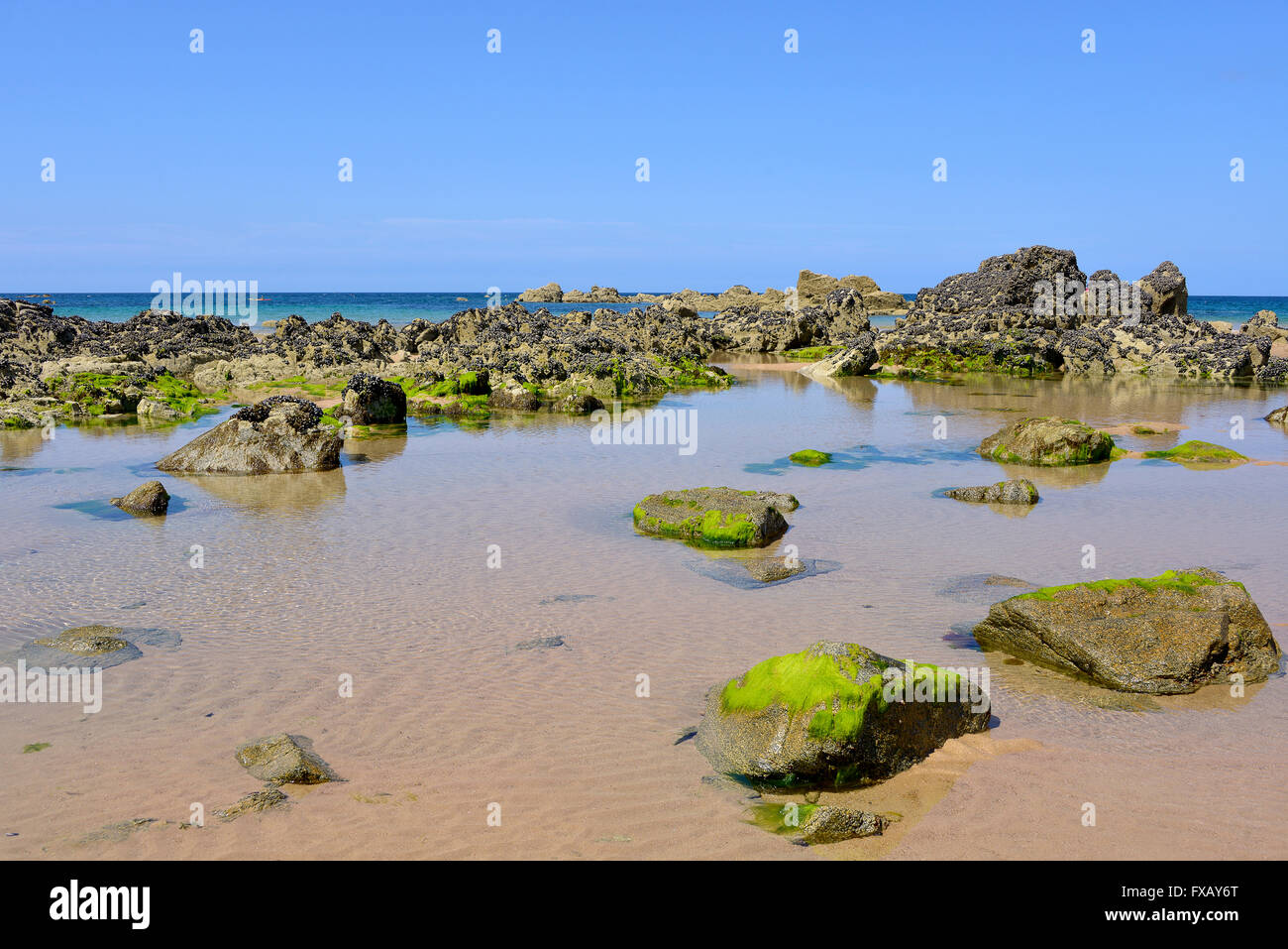 Spiaggia di Plévenon in Francia Foto Stock