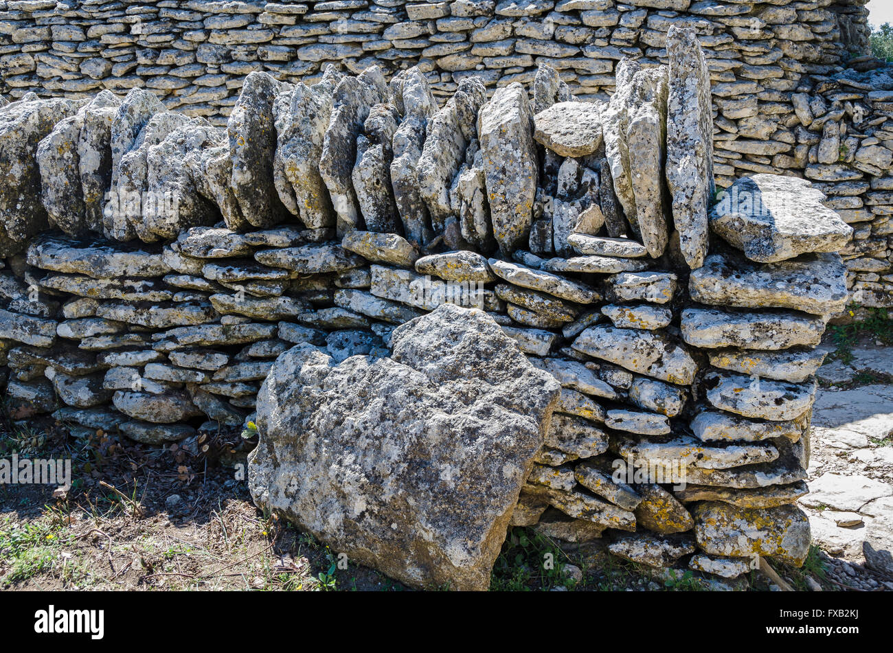 LE VILLAGE DES BORIES, GORDES, VAUCLUSE 84 FRANCIA Foto Stock