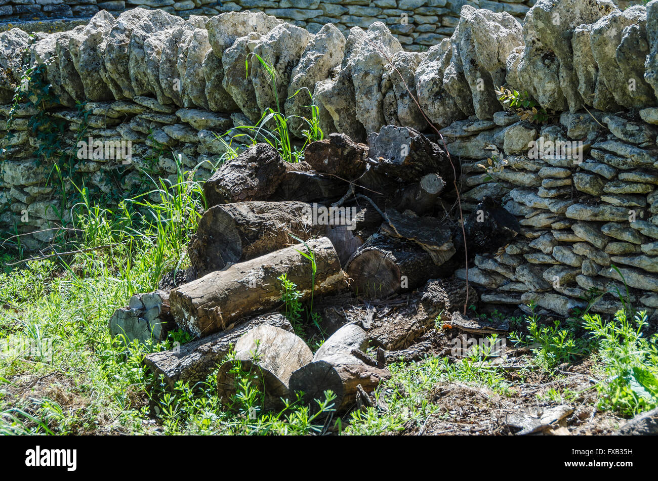 LE VILLAGE DES BORIES, GORDES, VAUCLUSE 84 FRANCIA Foto Stock