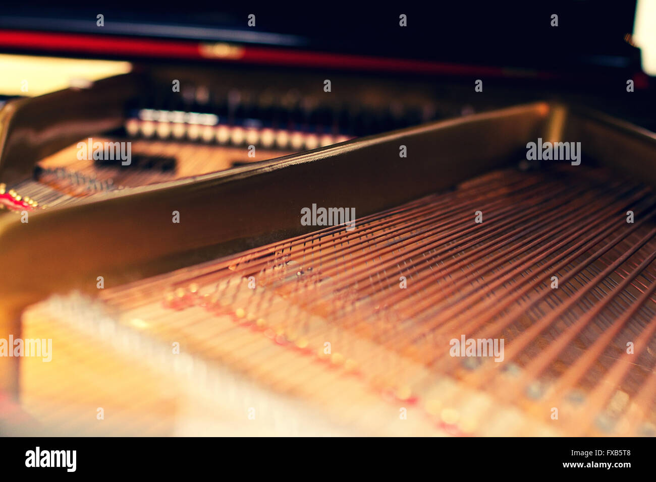 Interno del concerto pianoforte Foto Stock