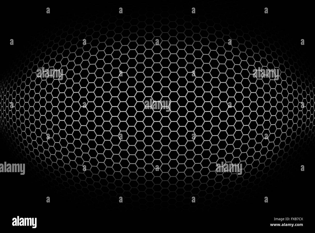 Sfondo cilindrico con griglia a pianta ottagonale. Illustrazione. Foto Stock