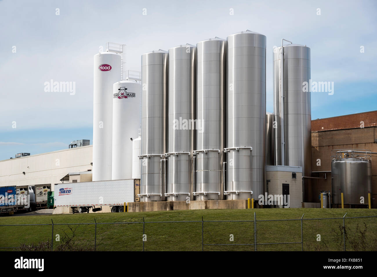 Fabbrica di latte, cofano in fabbrica, Northeast Philadelphia , STATI UNITI Foto Stock