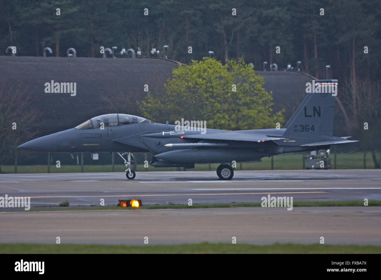 F-15E Eagle 494th FS 48th FW USAFE a RAF Lakenheath Foto Stock