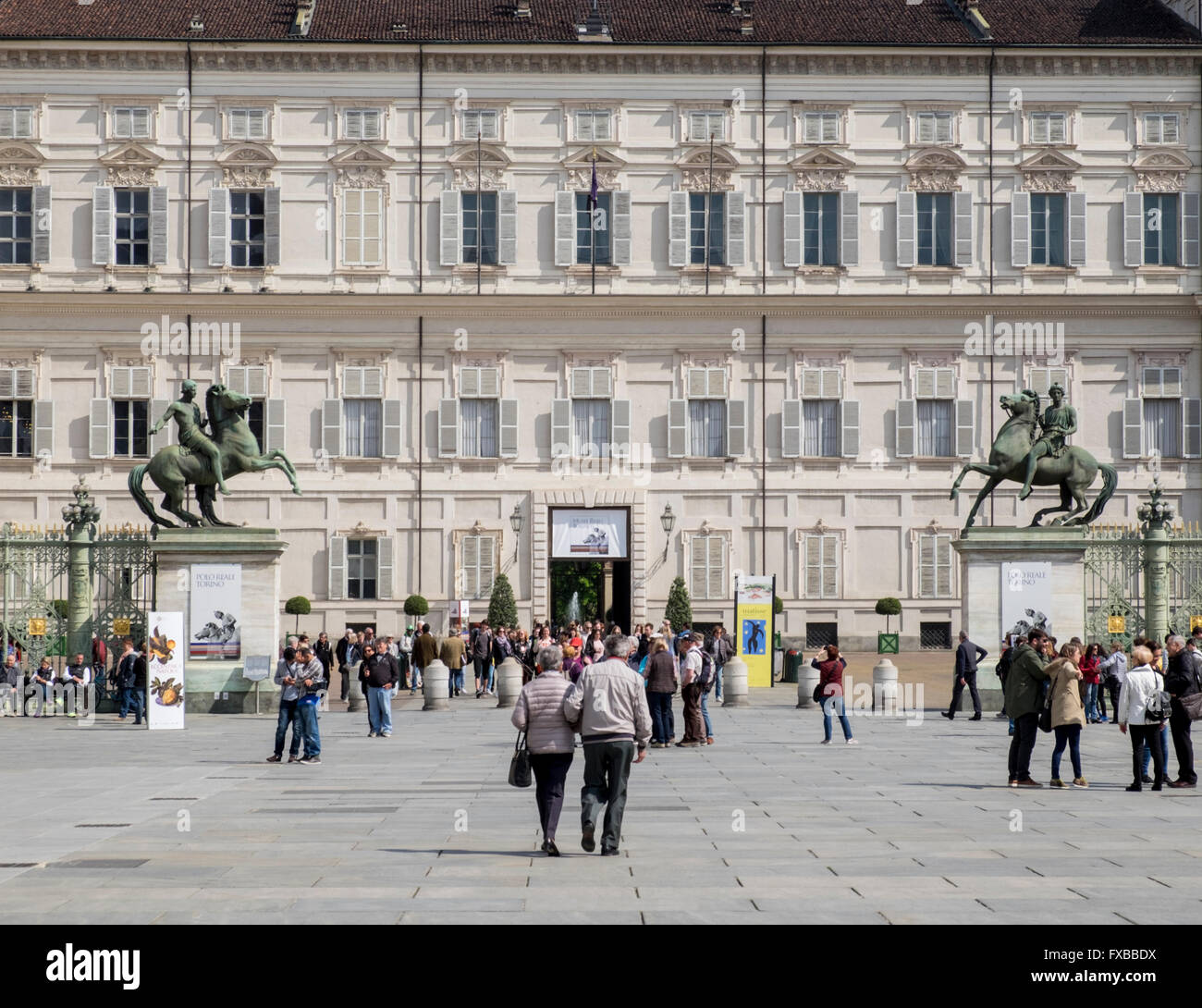 Il Palazzo Reale di Torino, Piemonte, Italia Foto Stock