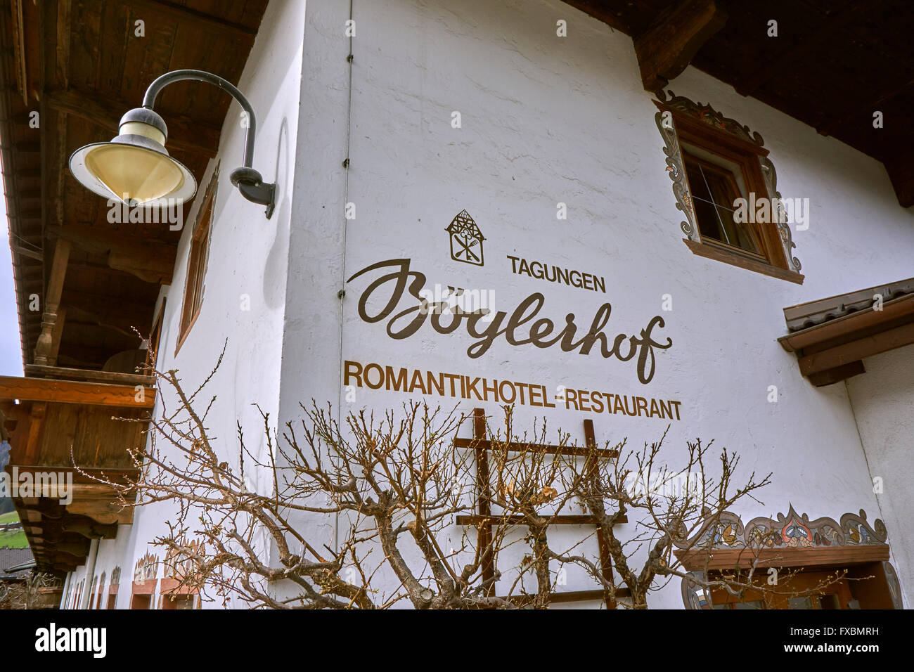 Hotel Boglerhof, Alpbach, via Brixlegg, Tirolo, Austria. Foto Stock