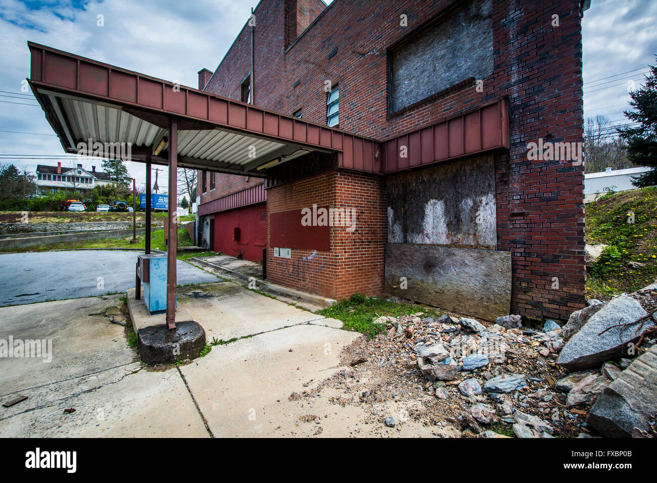 Banca abbandonati in Mount Airy, Maryland. Foto Stock