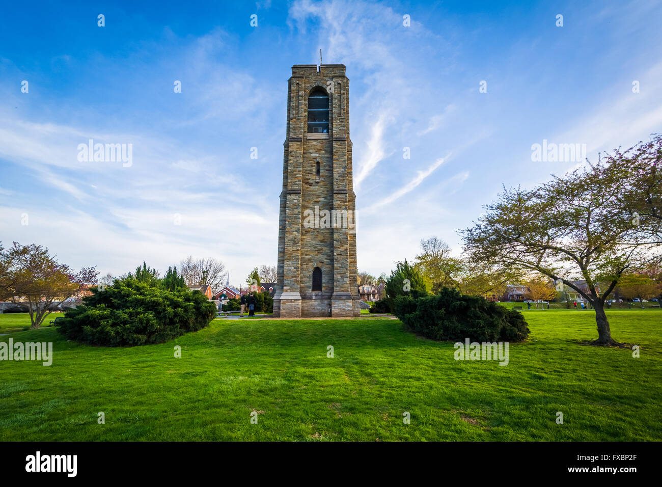 Carillon di Baker Park, in Frederick, Maryland. Foto Stock