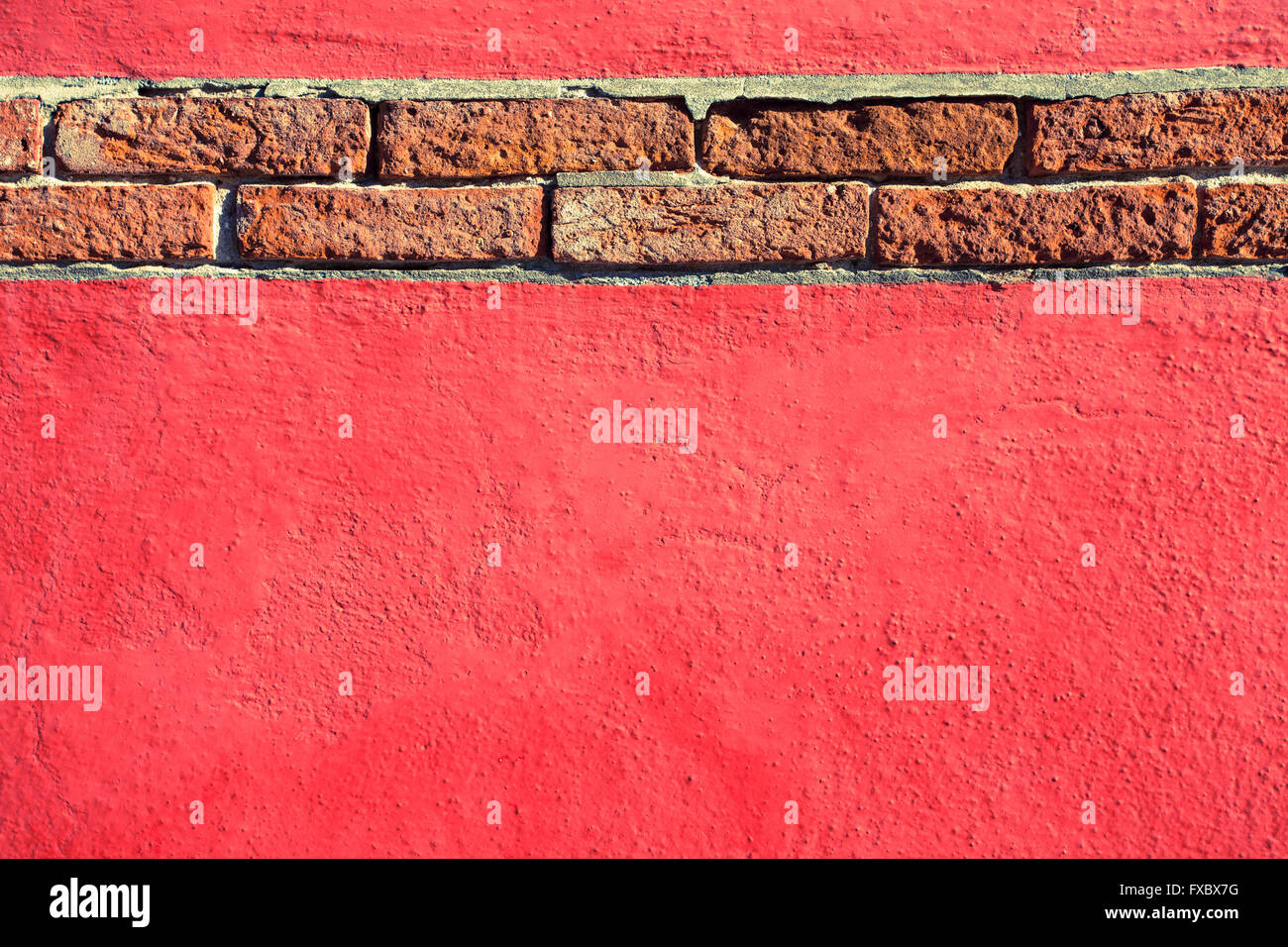 Dettaglio da una parete esterna in isola di Burano, Venezia (effetto vintage) Foto Stock