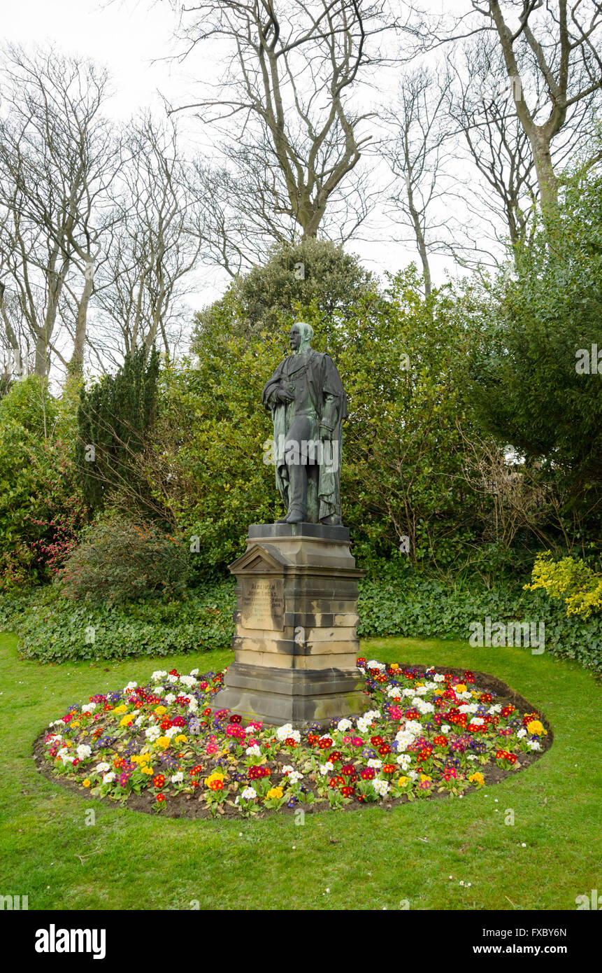 Assessore Giovanni Lucas statua, situato in Saltwell Park, Gateshead Foto Stock
