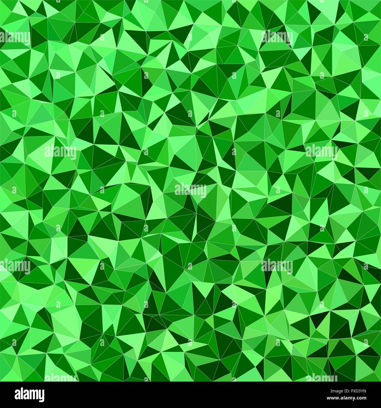 Verde triangolo irregolare di sfondo a mosaico Illustrazione Vettoriale