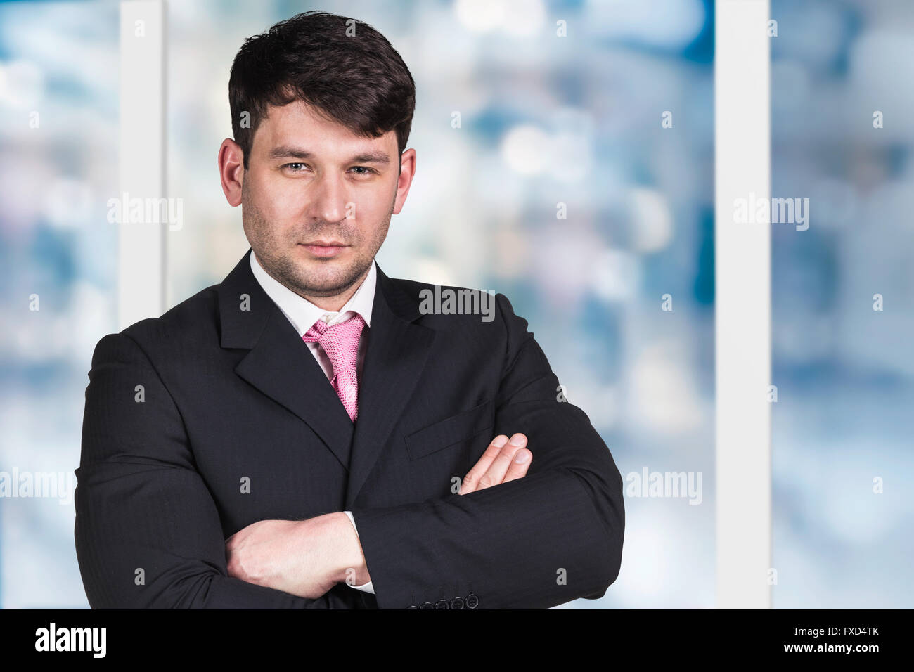 Ritratto di un bel business man Foto Stock