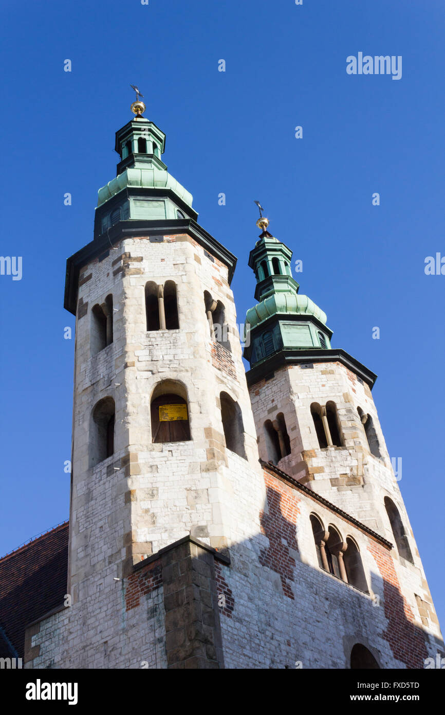 St Andrews chiesa di Grodzka Street, Cracovia in Polonia Foto Stock