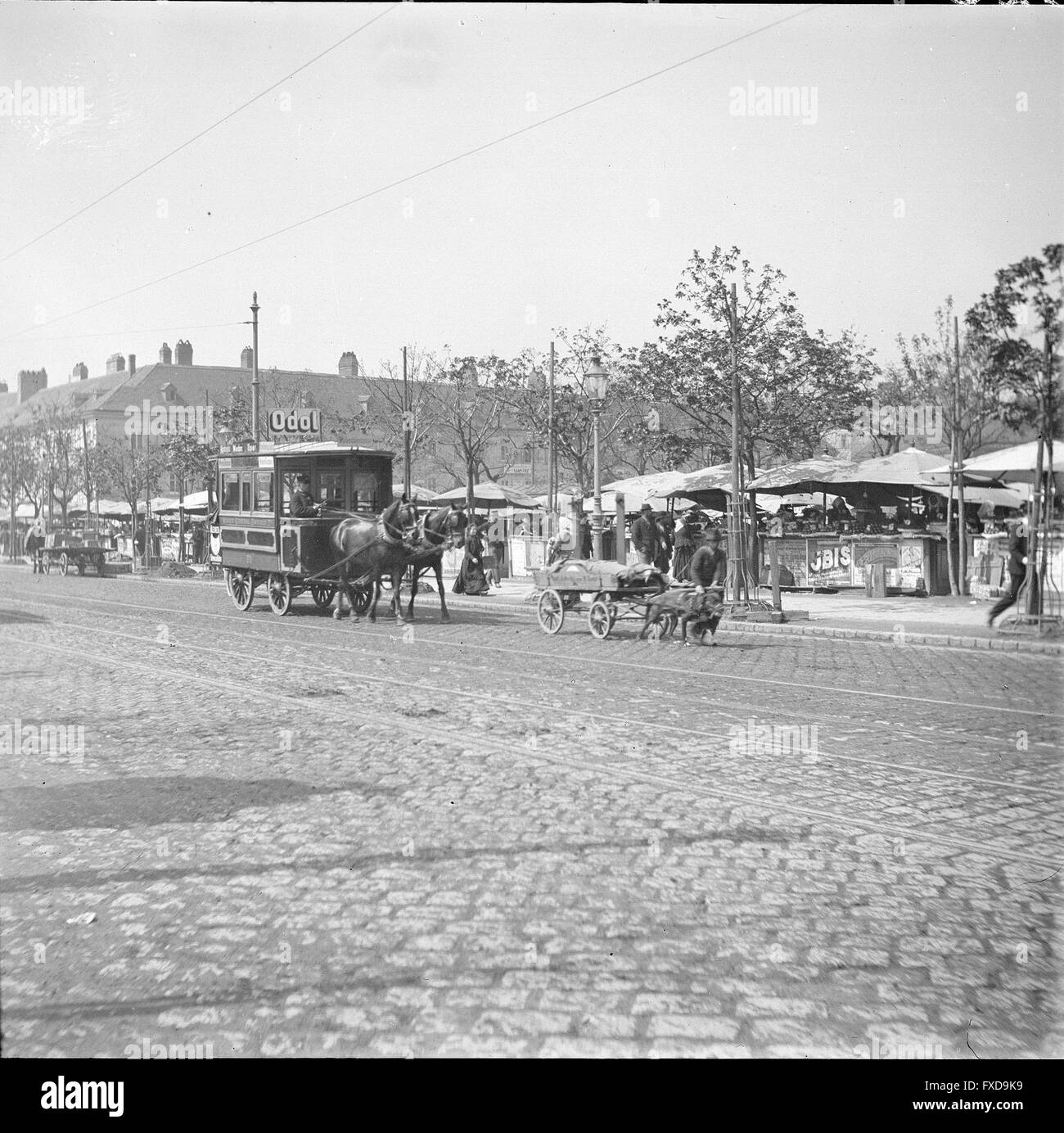 Wien 4, Obstmarkt Foto Stock