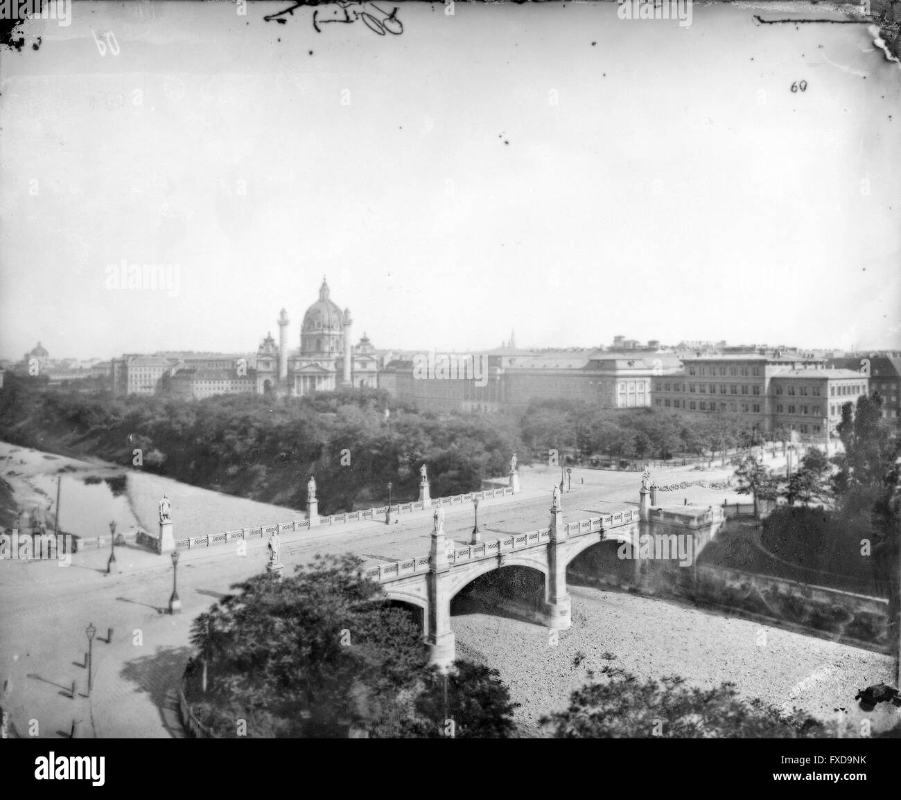 Wien 4, Elisabethbrücke Foto Stock