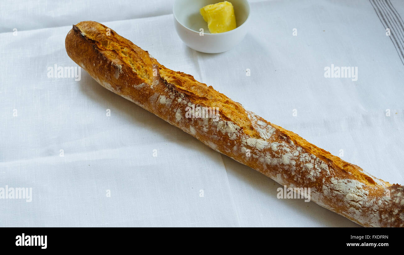 Pane baguette Foto Stock