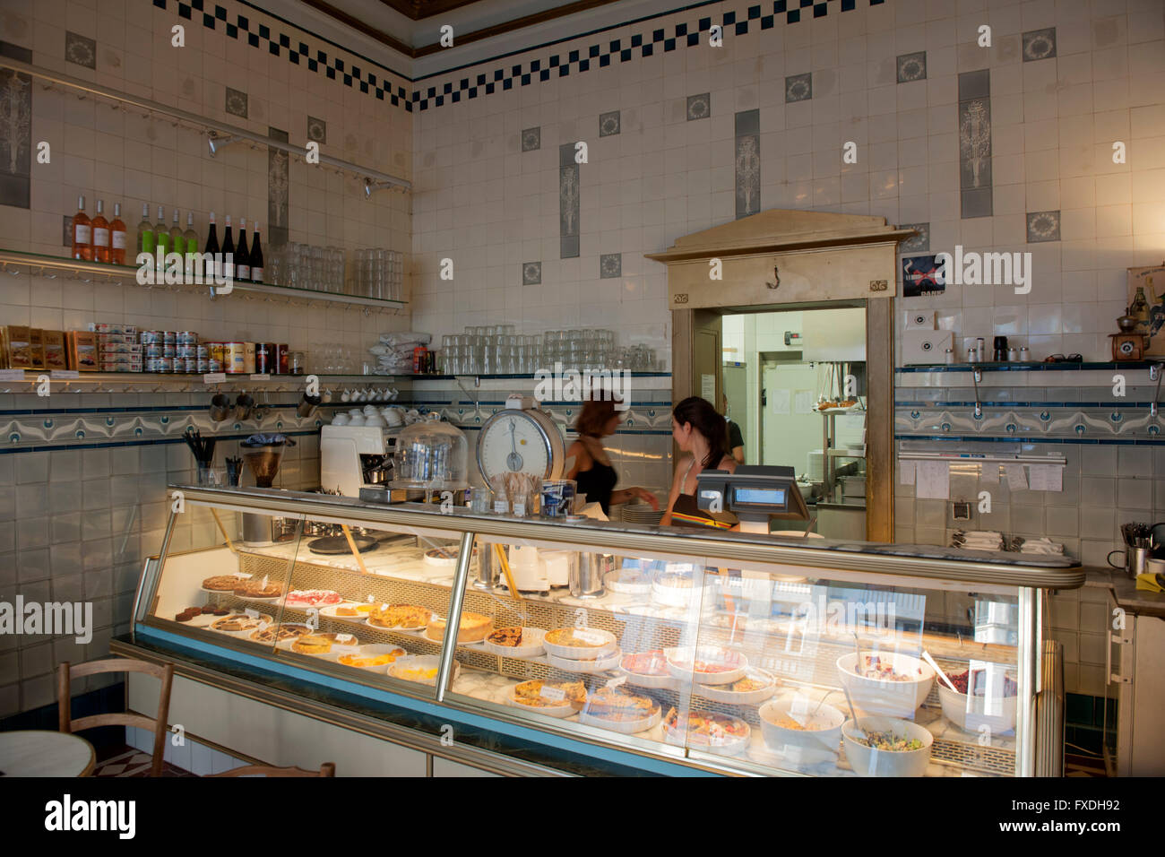 Köln, Neustadt-Nord, Neustadt-Süd, Bistro-Cafe Metzgerei Schmitz, Aachener Strasse 30 Foto Stock
