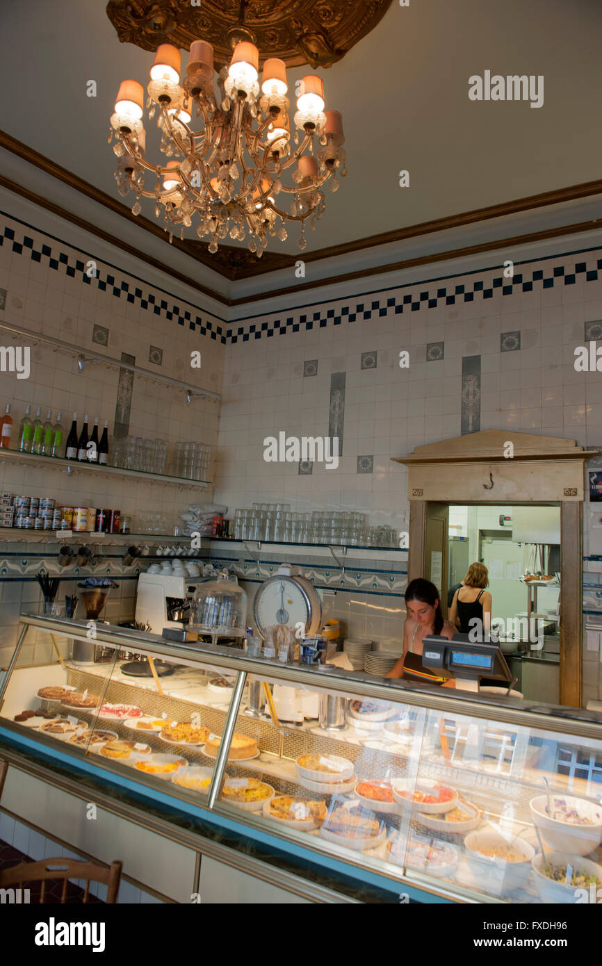 Köln, Neustadt-Nord, Neustadt-Süd, Bistro-Cafe Metzgerei Schmitz, Aachener Strasse 30 Foto Stock