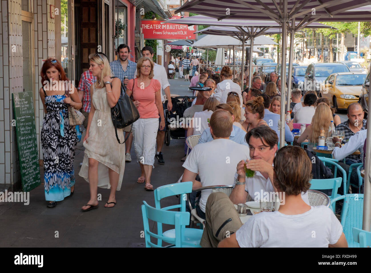 Köln, Neustadt-Nord, Neustadt-Süd, Bistro-Cafe Metzgerei Schmitz, Aachener Strasse 30 Foto Stock