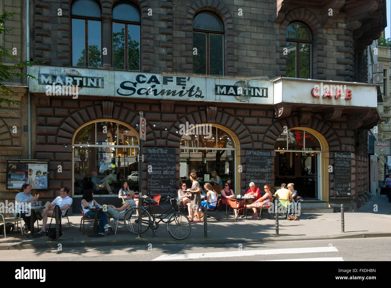 Köln, Altstadt Nord, Lübecker Strasse, Cafe Schmitz Foto Stock