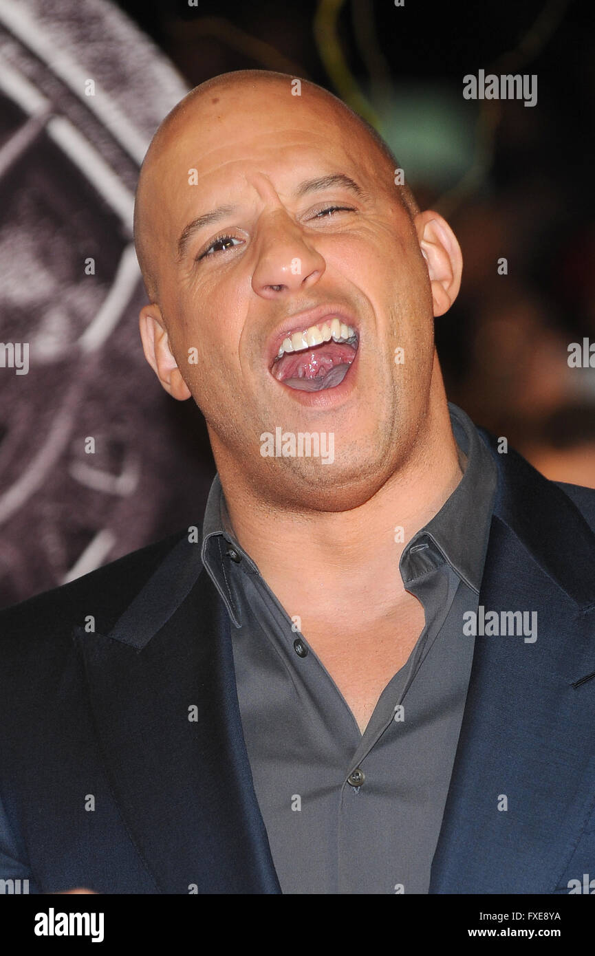 Vin Diesel assiste il Regno Unito prima dell'ultimo Witch Hunter presso Empire Leicester Square a Londra. Xix Ottobre 2015 © Paul Treadway Foto Stock