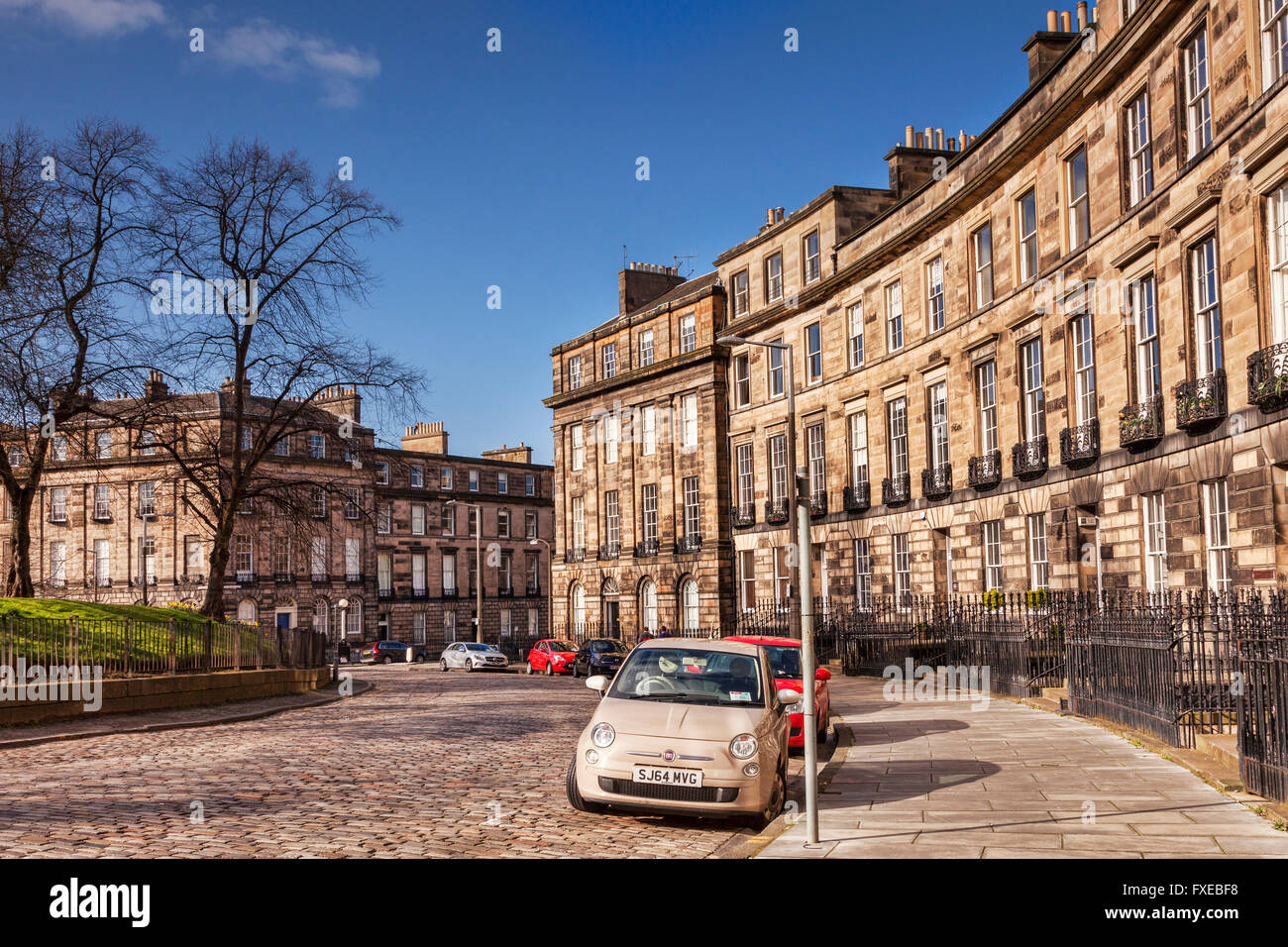 Il Randolph Crescent in Edinburgh New Town, Scotland, Regno Unito Foto Stock