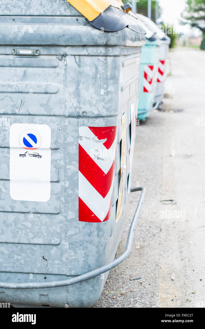 Street cassonetti Foto Stock