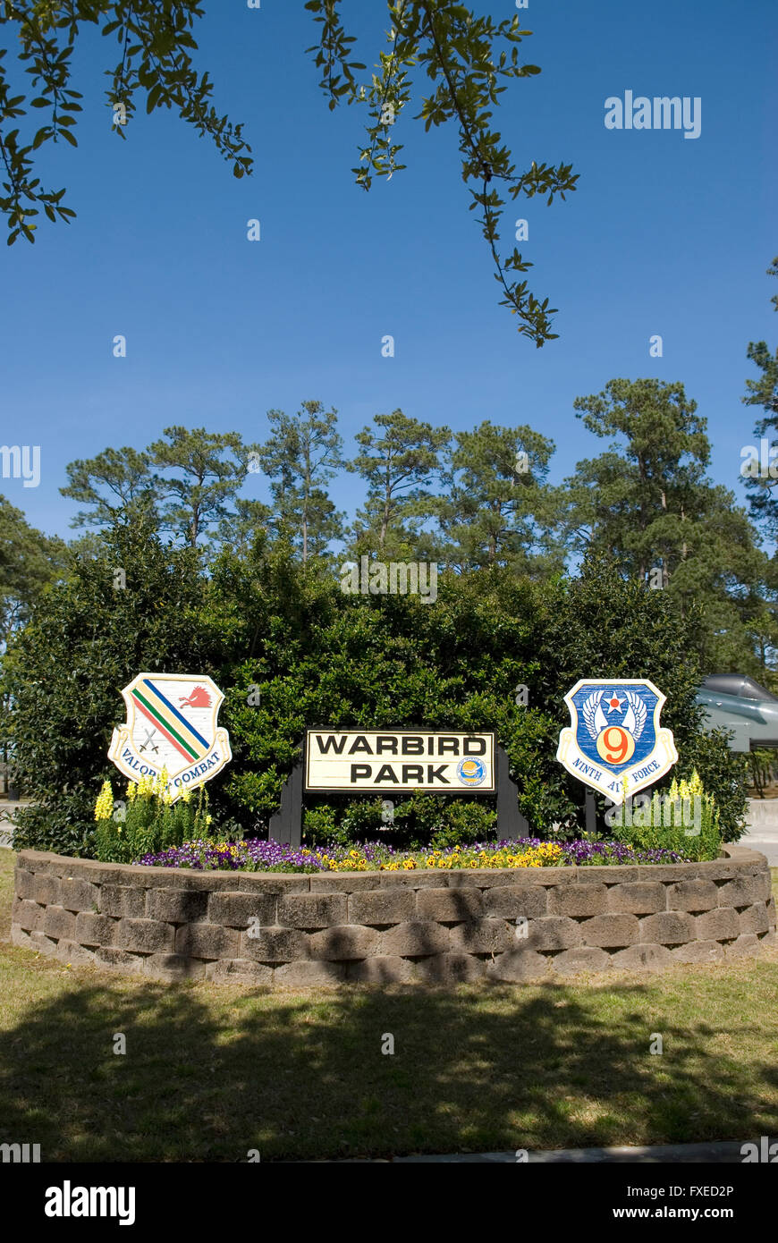 Parco Warbird segno Myrtle Beach SC USA Foto Stock