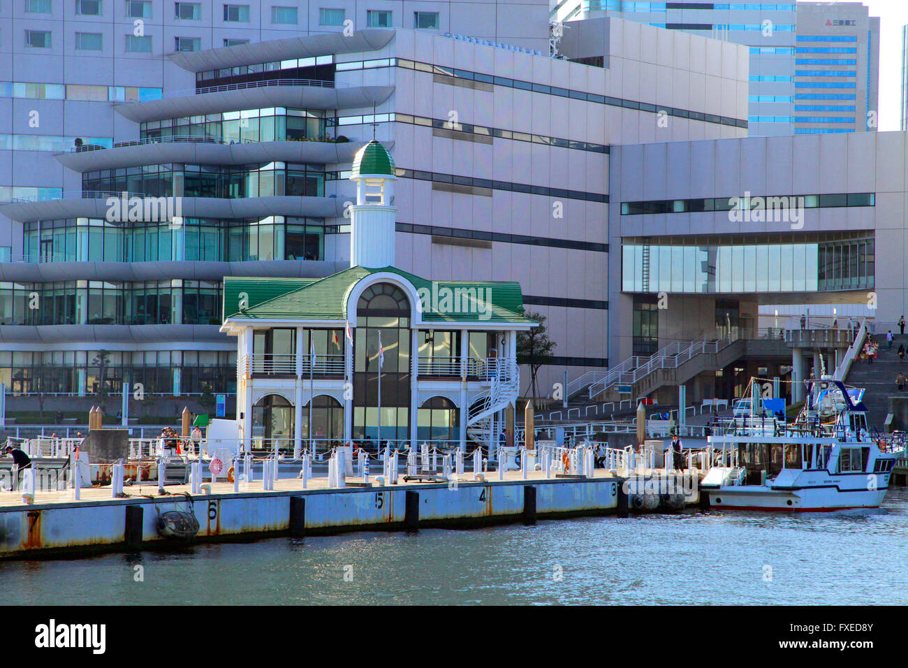 Minato-Mirai 21 Pukari Pier Yokohama Giappone Foto Stock