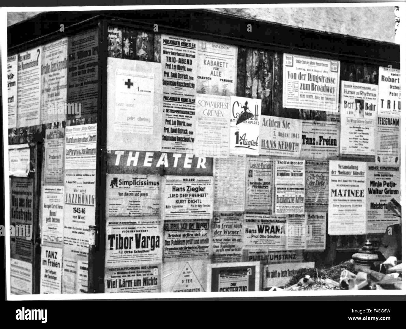 Plakatwände Foto Stock