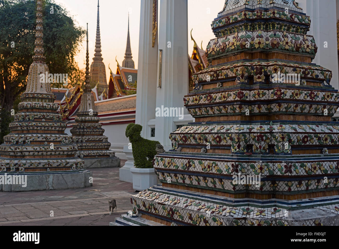 Wat Pho Bangkok in Thailandia Foto Stock
