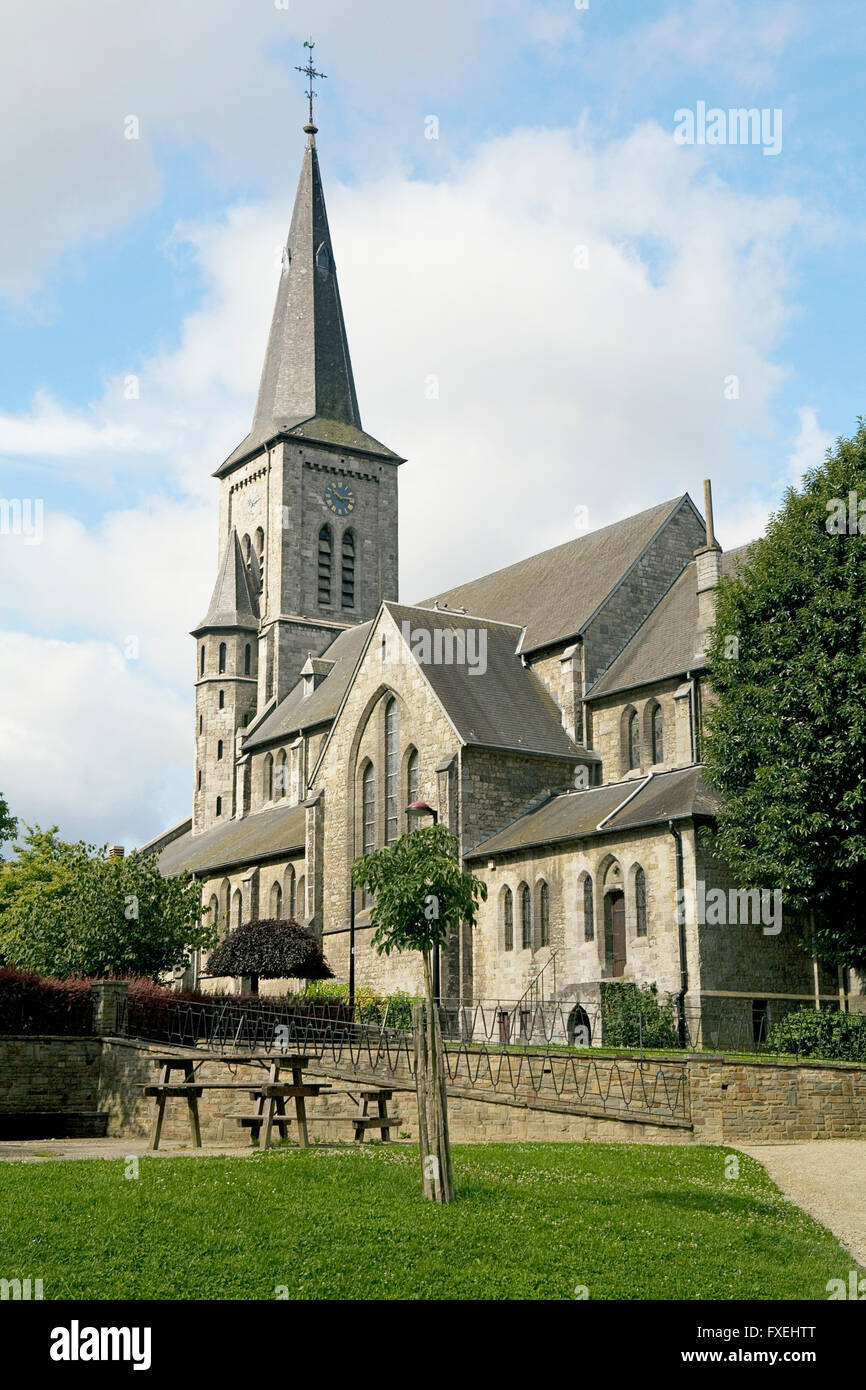 Il Belgio, la Vallonia, La Maredsous, Abbaye de Maredsous, esterna Foto Stock