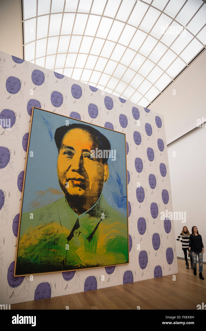 Stampa dello schermo del presidente Mao di Andy Warhol in hamburger barnhof gallery berlin Foto Stock