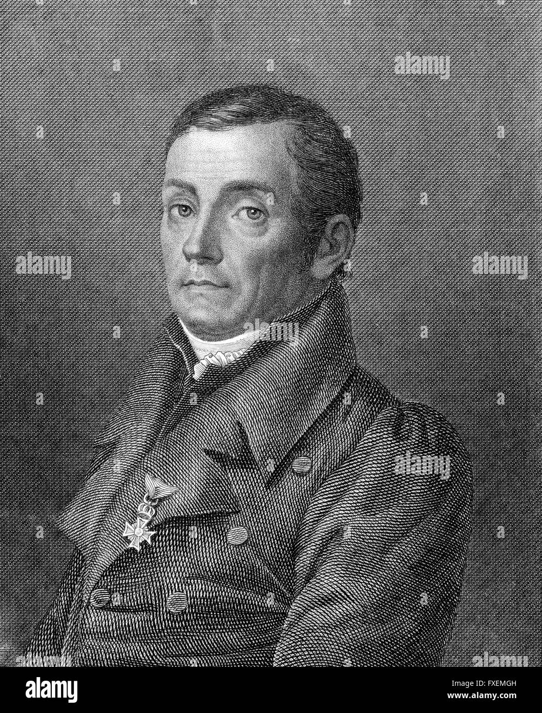 Johann Friedrich Röhr, 1777-1848, medico tedesco di teologia, Soprintendente generale e la corte predicatore a Weimar, Johann Friedri Foto Stock