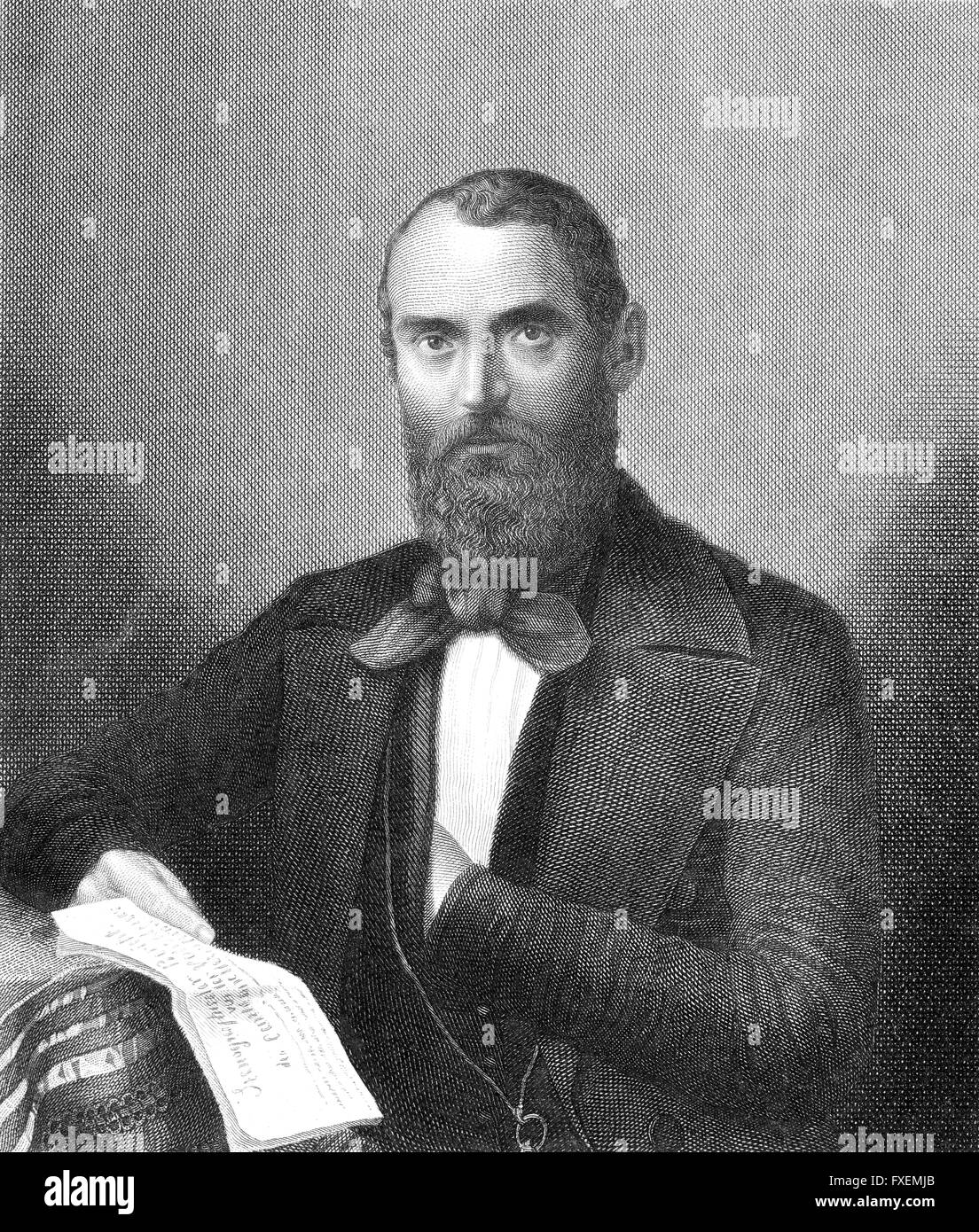 Ludewig Gottlieb Carl Nauwerck, 1810-1891, un tedesco orientalista e membro dell'Assemblea Nazionale di Francoforte, Ludewig Gottli Foto Stock