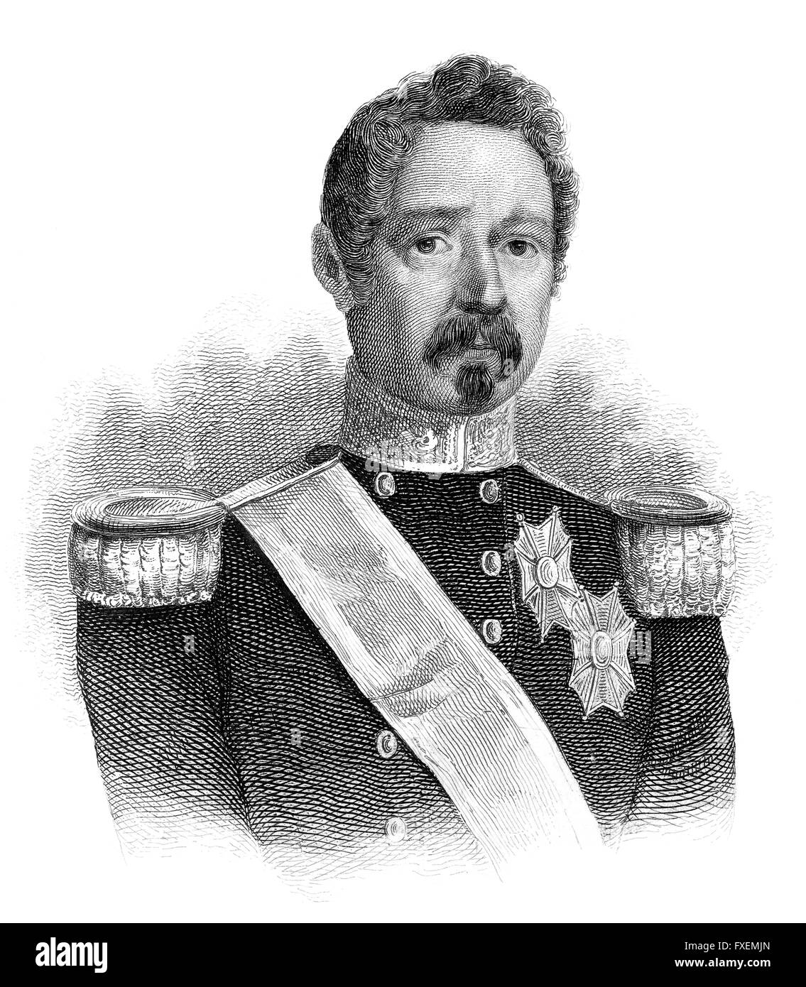 Ramón María Na, 1800-1868, duca di Valencia, un militarista spagnolo e del politico Ramón María Na, 1800-1868, Herzog von Valencia Foto Stock