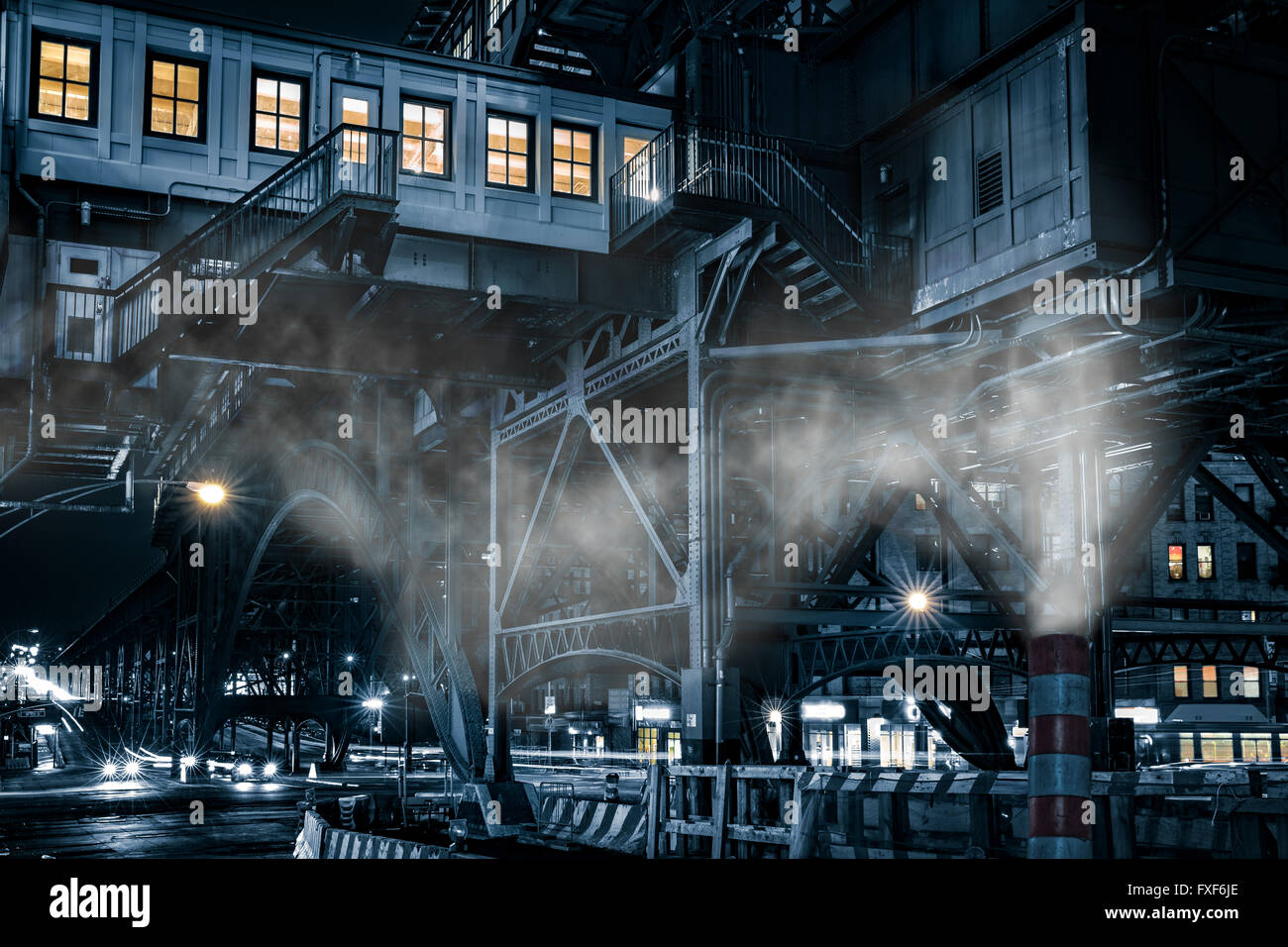 125Th street di " commuters " Stazione di mozzo, di Harlem, a New York City Foto Stock