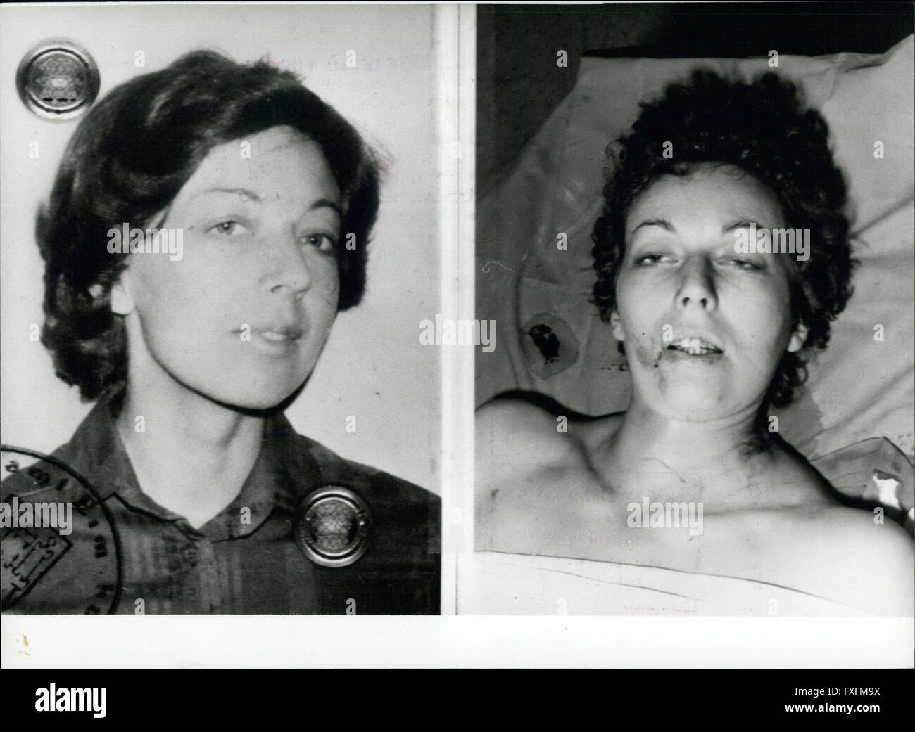 1977 - i supposti terroristici Elisabeth von Dyck morì in un Police-Action con un quick grip la polizia spera al venerdì 14 maggio per la cattura di sei dei più ricercati Occidentale-germania terroristi. A entrare nel suo appartamento al primo piano della casa a Norimberga/Occidentale-germania alcuni poliziotti di una truppa speciale di attendere il ritorno a casa Elisabeth von Dyck, che ha cercato di richiamare la sua 9 mm pistola e sparare su poliziotti. Due degli scatti, del terrorista-cacciatori hit Elisabeth von Dyck, uno di essi nella coscia, un altro nella colonna vertebrale. 80 minuti dopo il tiro di supposti terroristici morì in un clini Foto Stock